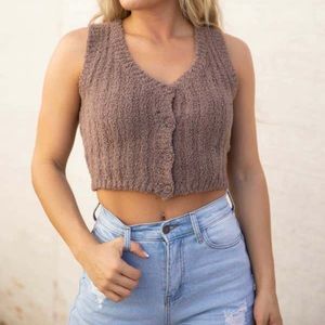 Fuzzy Crop Top